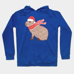 Christmas Capybara Hoodie